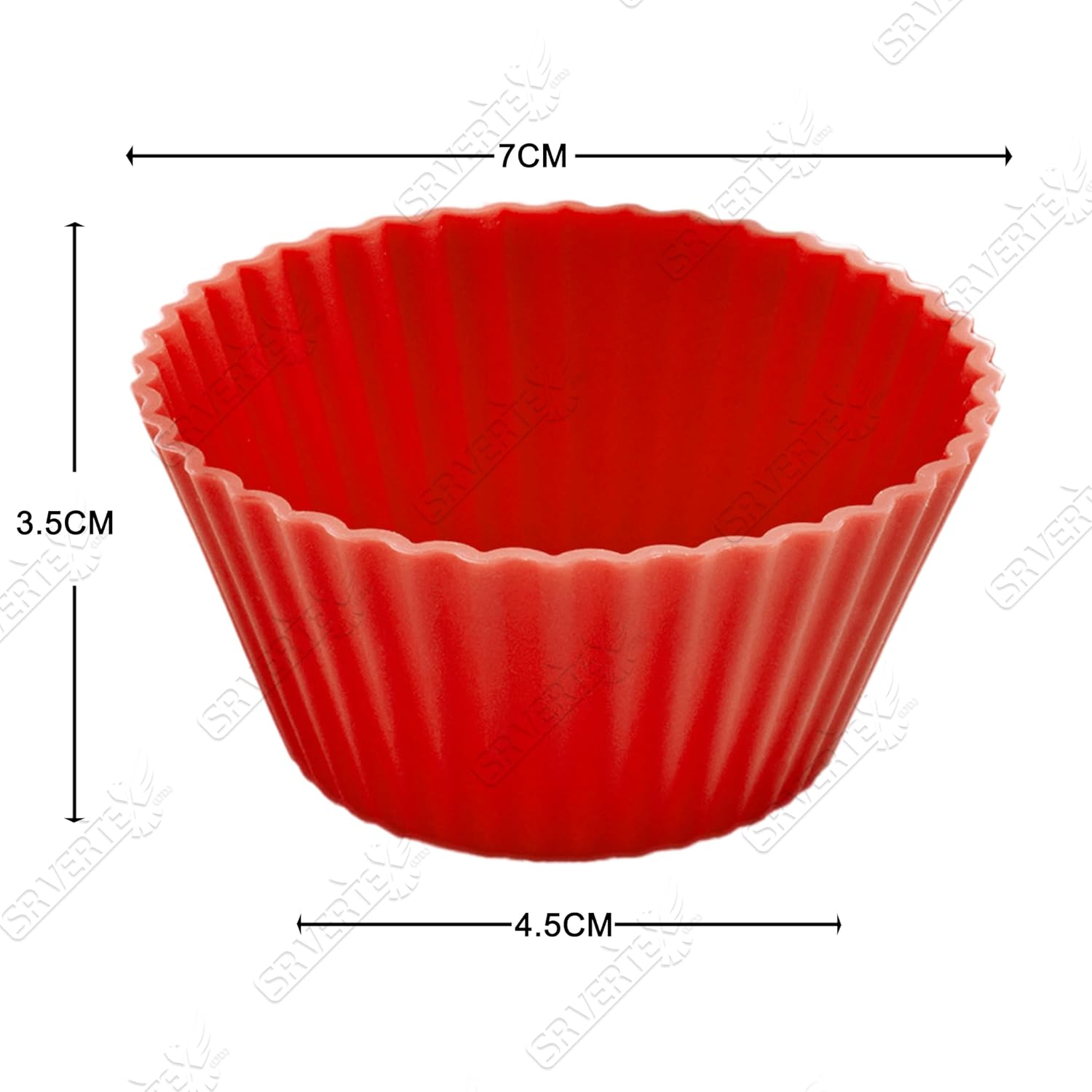 12x Reusable Silicone Muffin Moulds