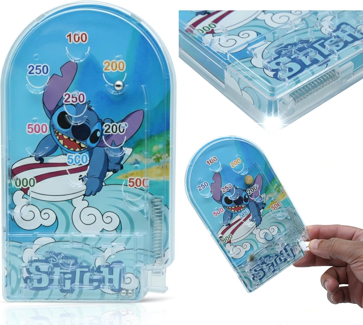 Kids Handheld Pinball Game Assorted Characters 16cm