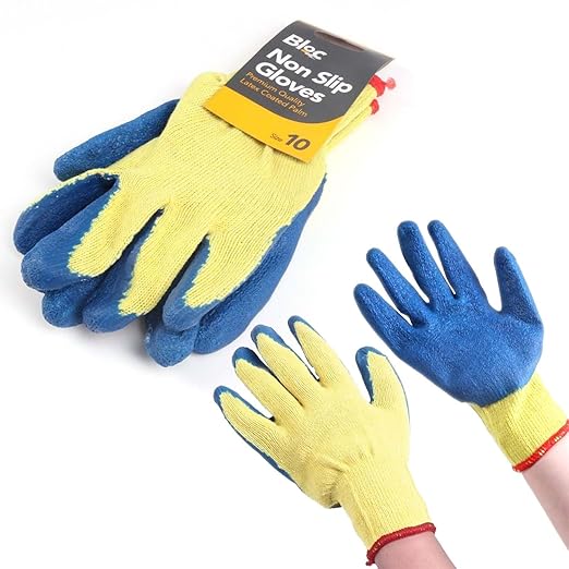 Latex Gripper Non-Slip Work Gloves - Assorted