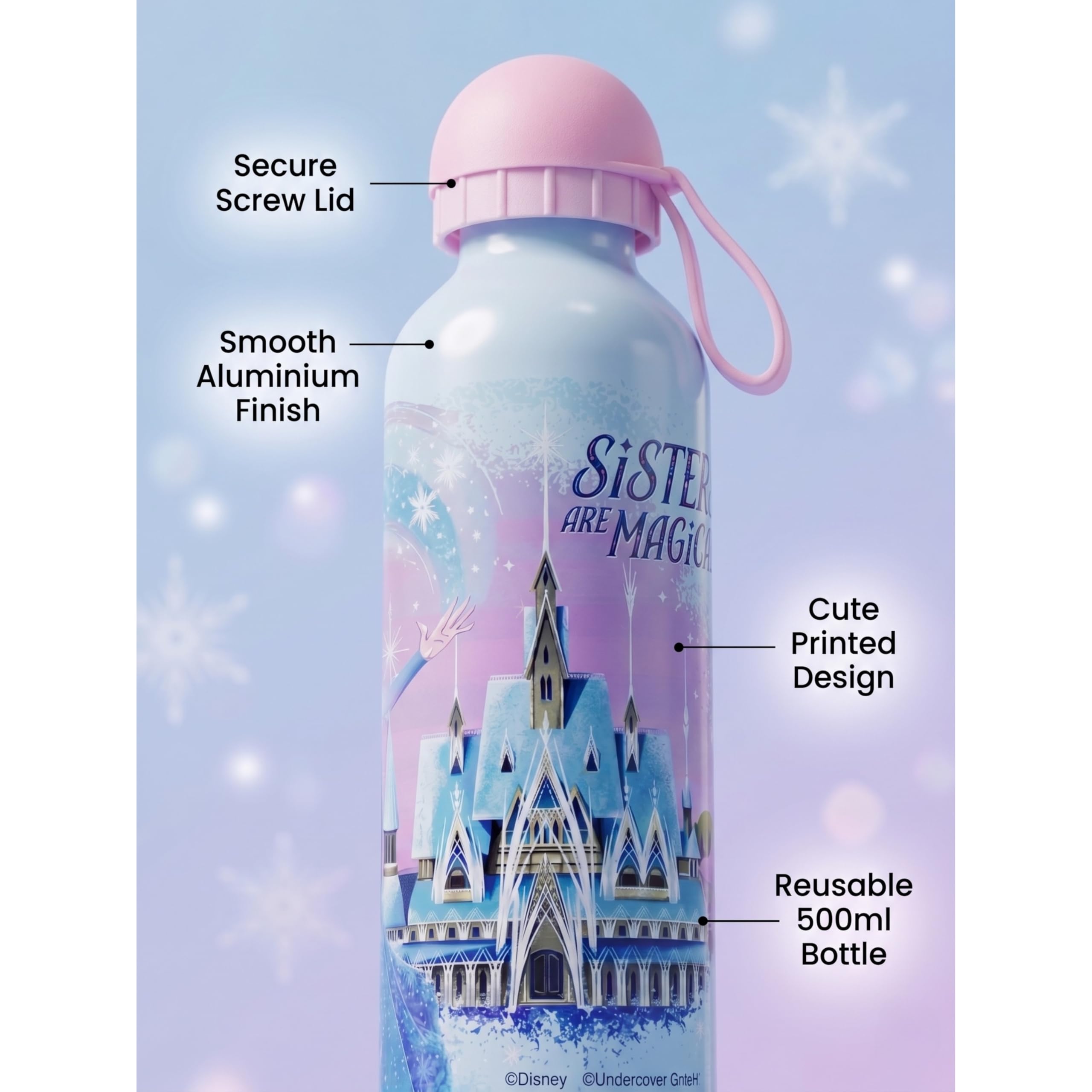 Disney Frozen Aluminium Water Bottle 500ml
