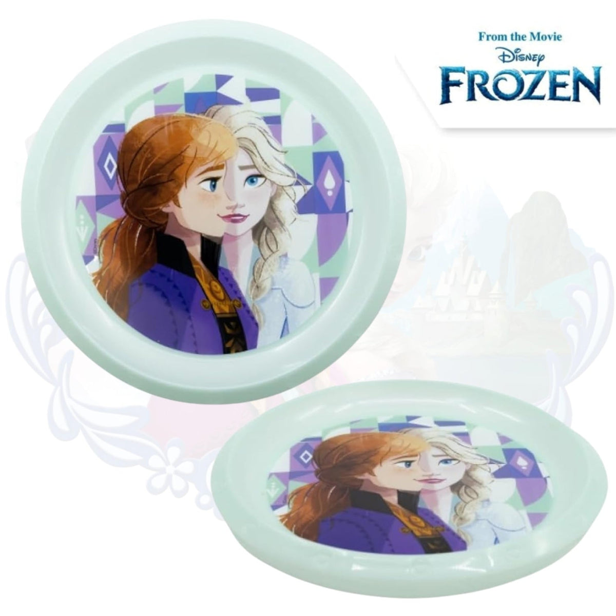 Disney Frozen Kids Licensed Reusable Plastic Plate 22cm – view 4