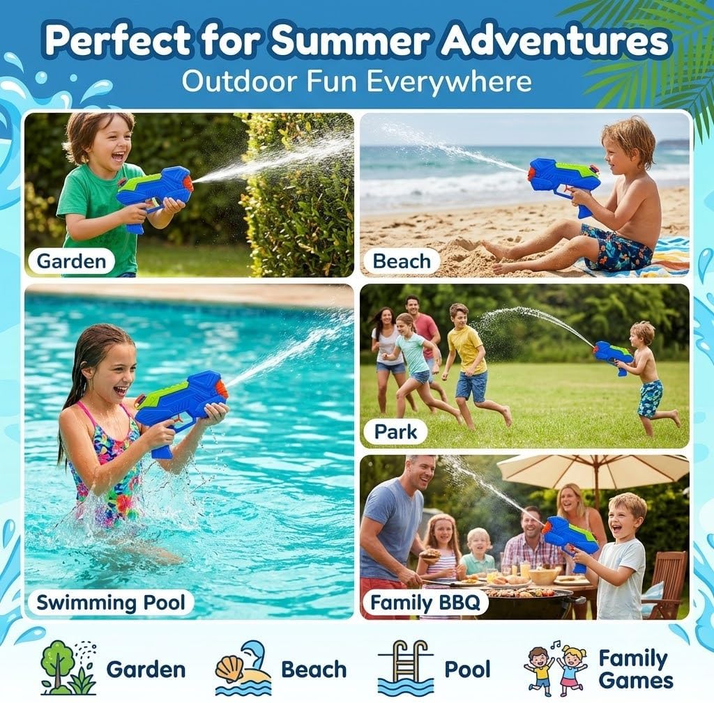 Kids Water Pistol 20cm with 250ml Tank