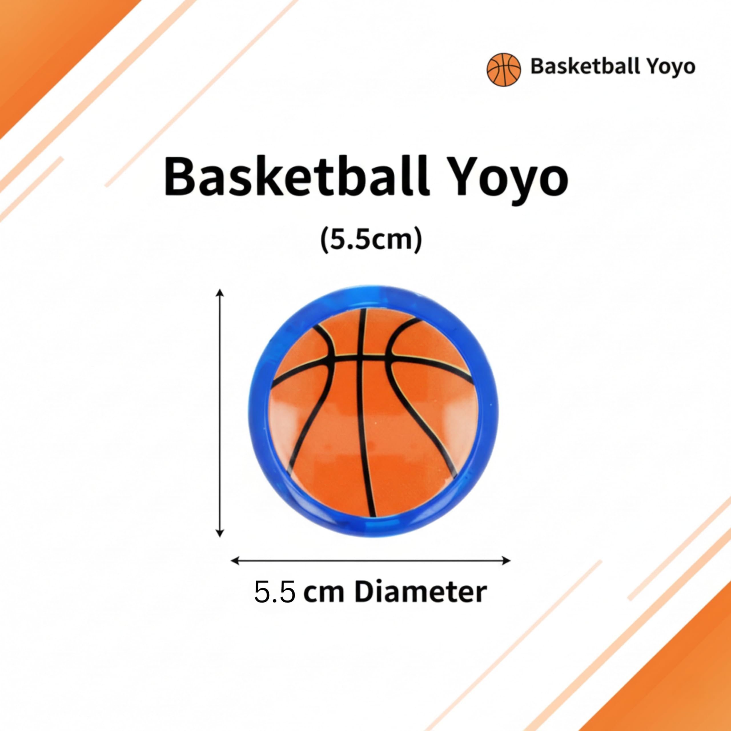 Plastic LED Light Up Sports Ball YoYo 5.5cm