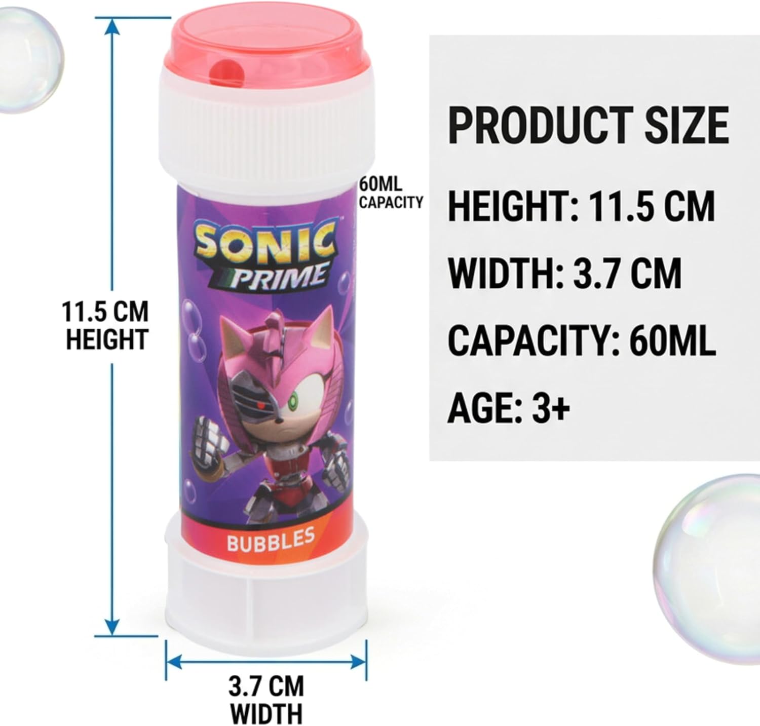 Sonic 12Pcs Bubble Tubes with Wand