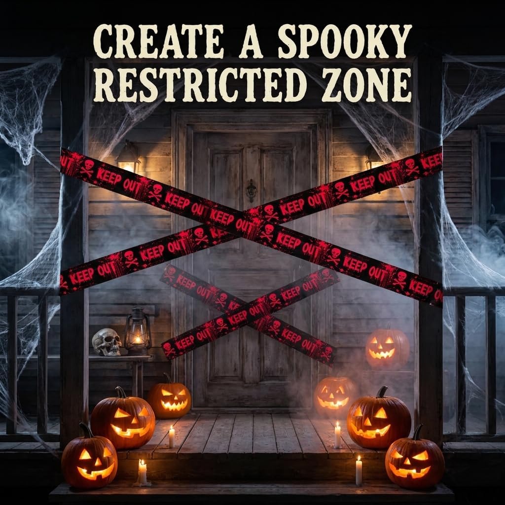 Halloween Fright Tape KEEP OUT 2 Rolls