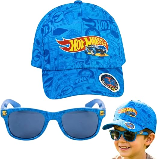 2pcs Kids Cap & Sunglasses Set