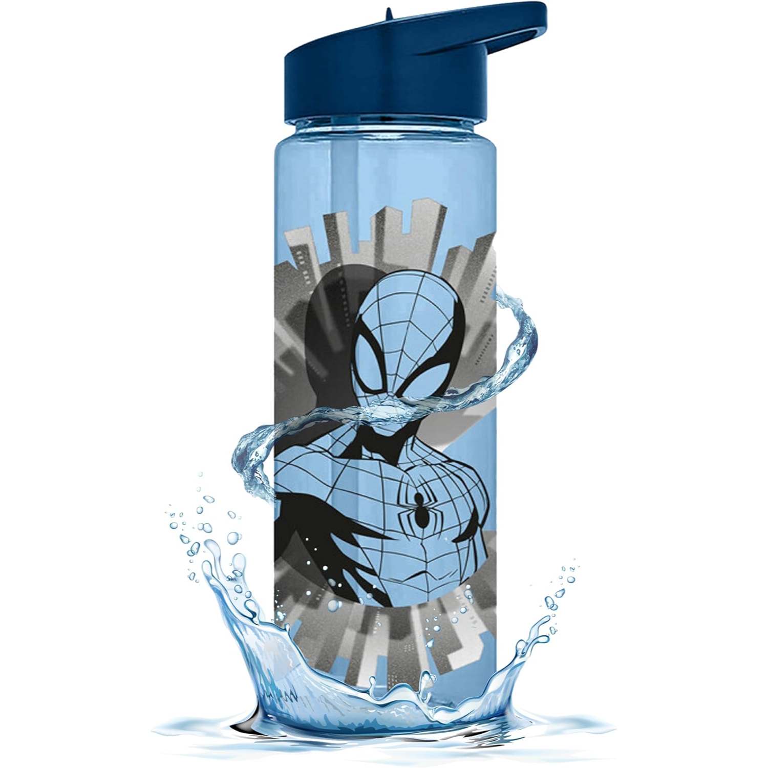Kids 600ml Leak-Proof Water Bottle with Flip Up Spout