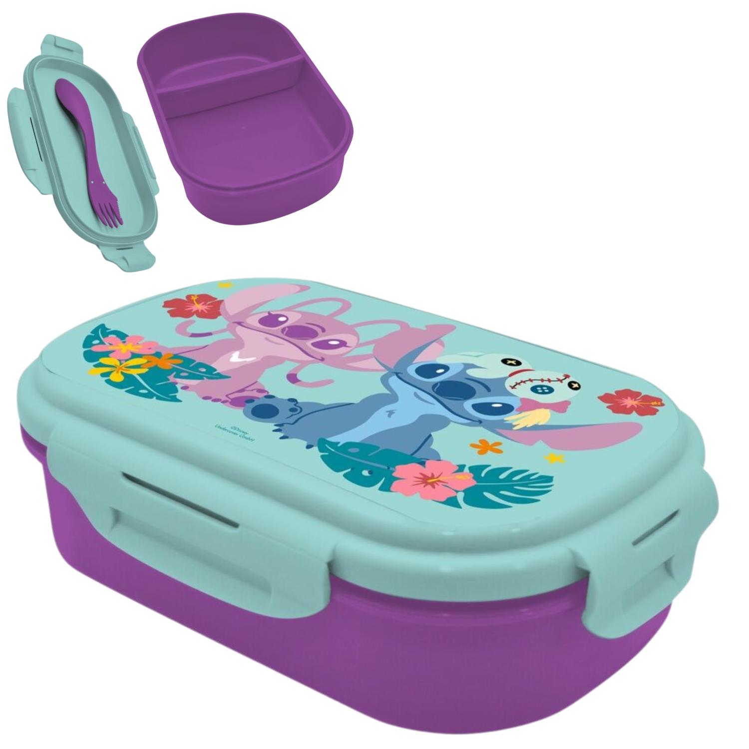Kids BPA Free Plastic Lunch Box with Cutlery - Assorted