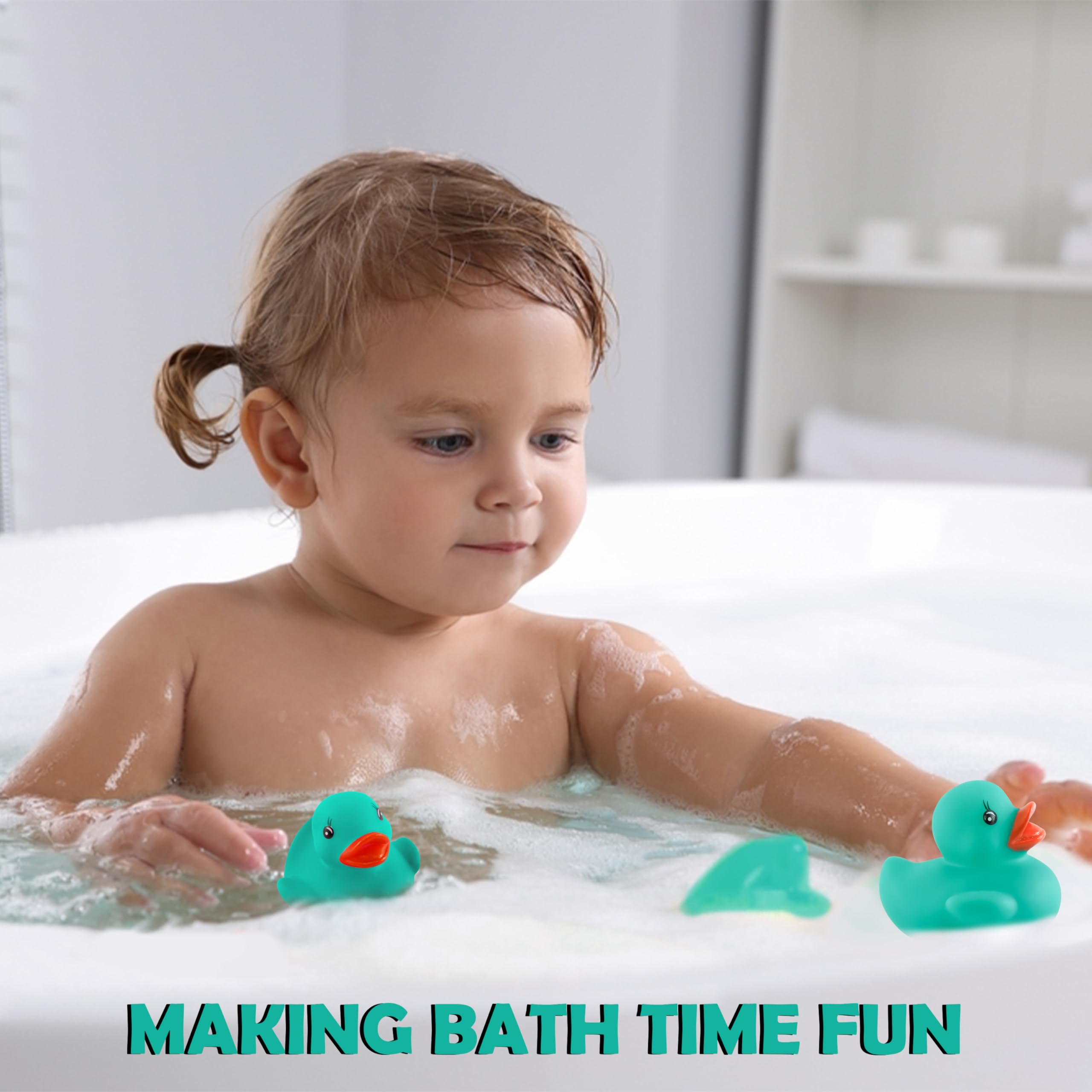 Flashing Floating Bath Duck Toy - Assorted Colours