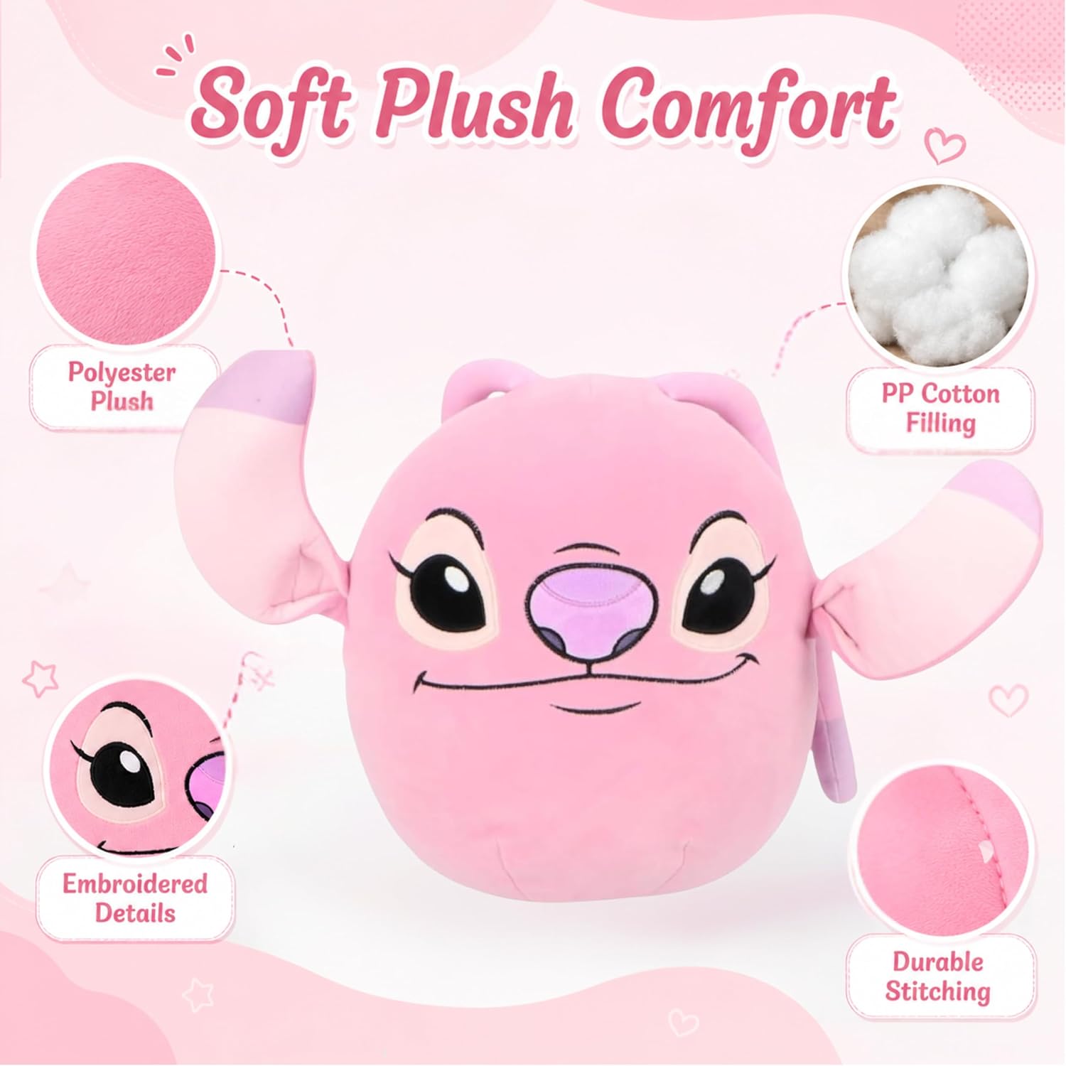 37cm Disney Printed Oval Plush Pillow
