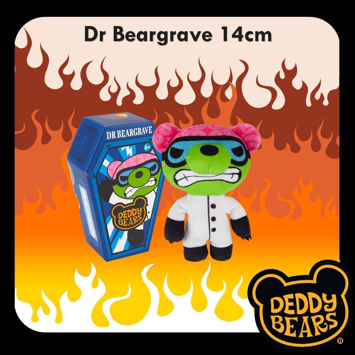 Dr Beargrave Halloween Plush Deddy Bears Coffin - 15cm Series 3