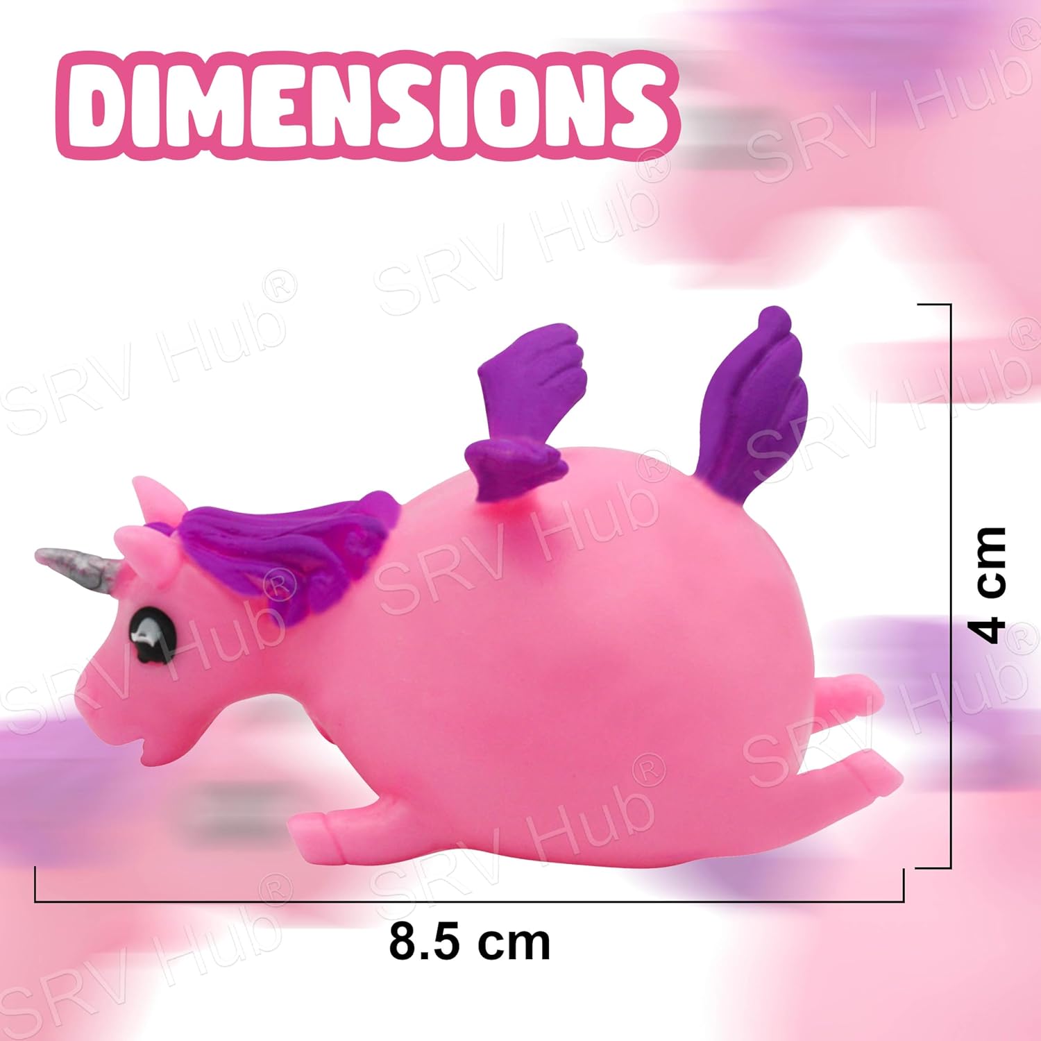 Kids Unicorn Splat Ball-Purple/Pink
