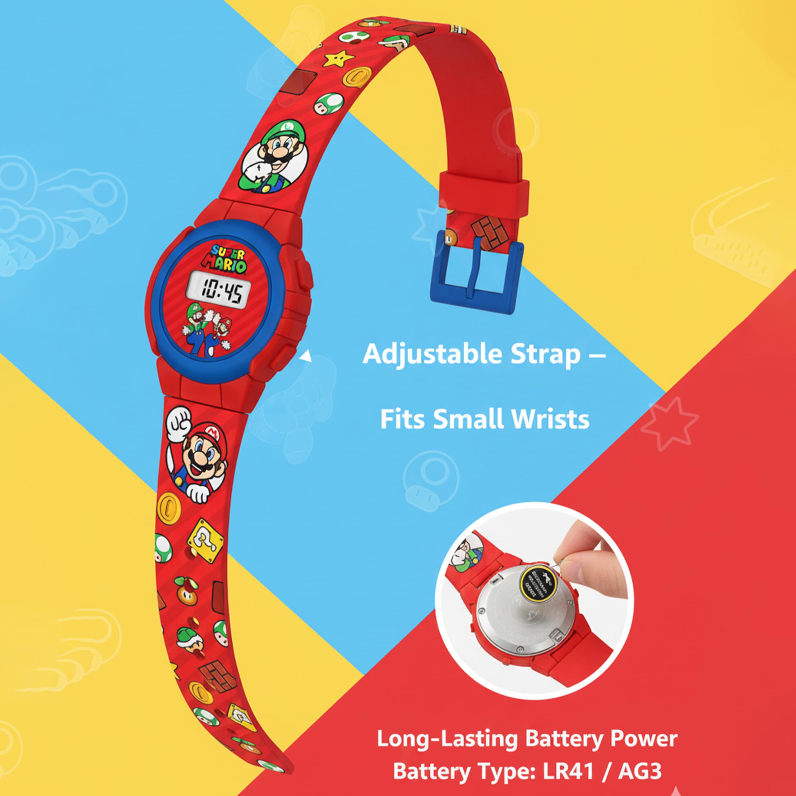 Super Mario Child Wristwatch for School 29cm