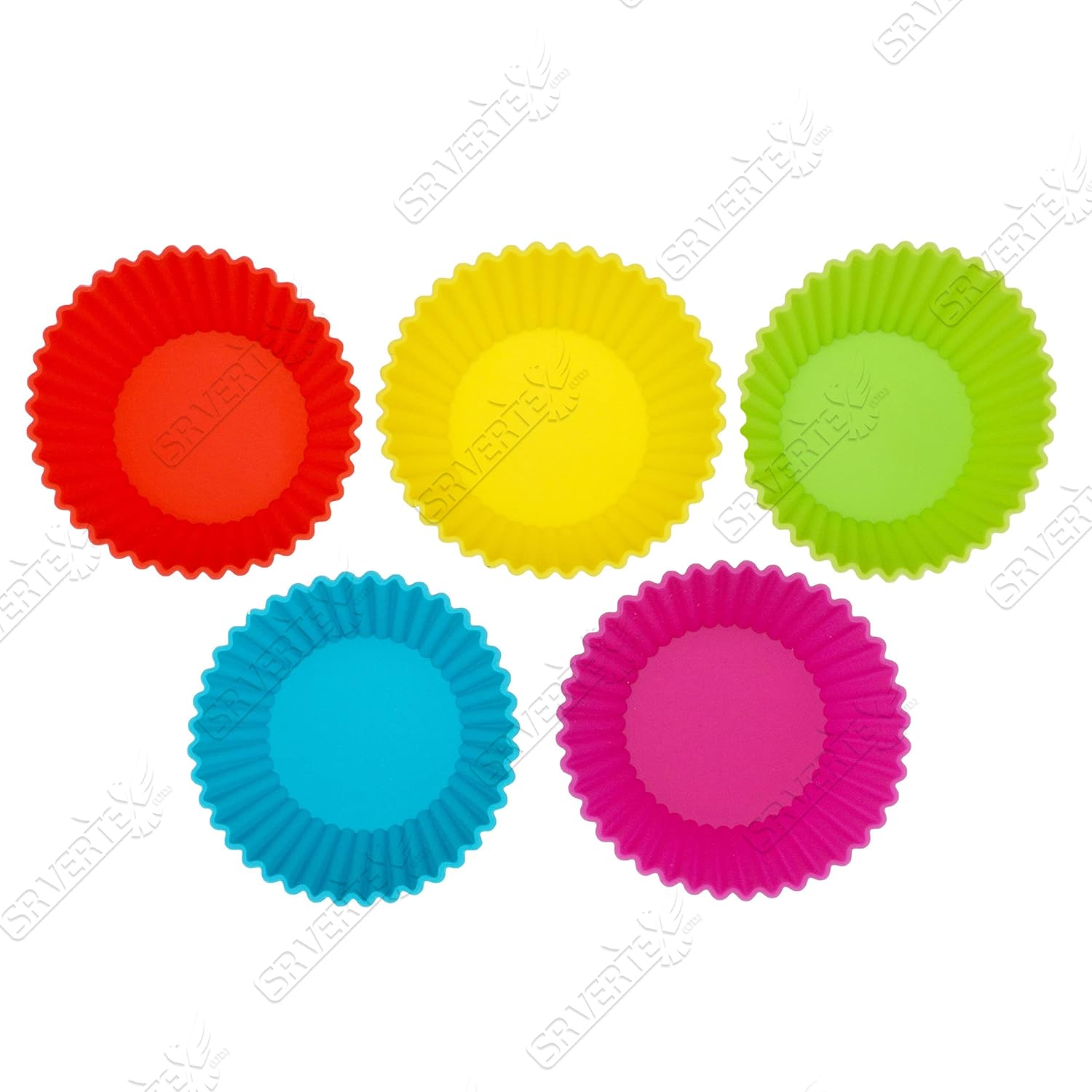 12x Reusable Silicone Muffin Moulds