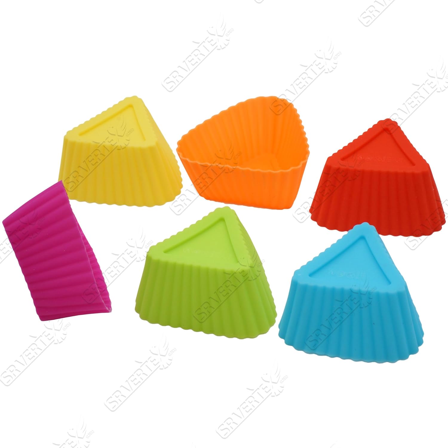12x Reusable Silicone Muffin Moulds