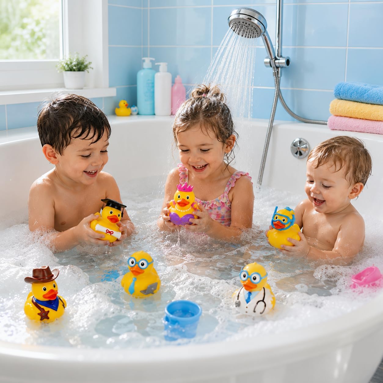 8cm Random Cartoon Rubber Duck