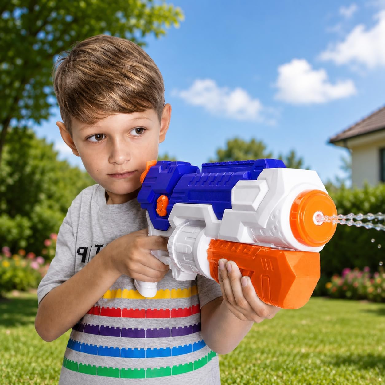 40cm XL Pump Action Water Gun 850ml Tank