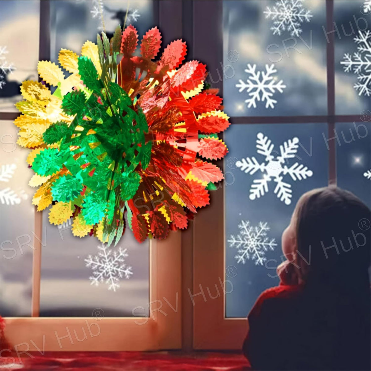 60cm Christmas Foil Hanging Decorations