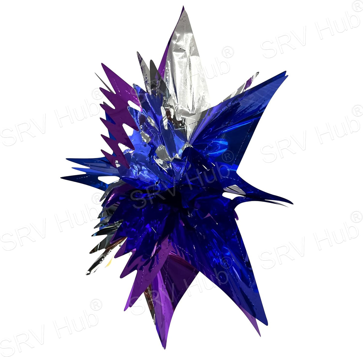 60cm Starburst Christmas Foil Hanging Decorations