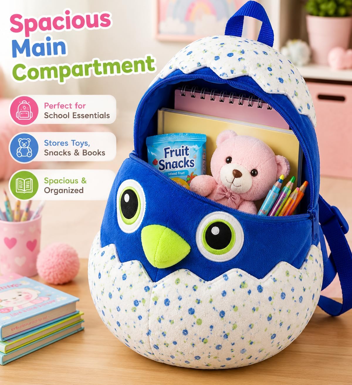 3D Plush TV Character Kids Backpack