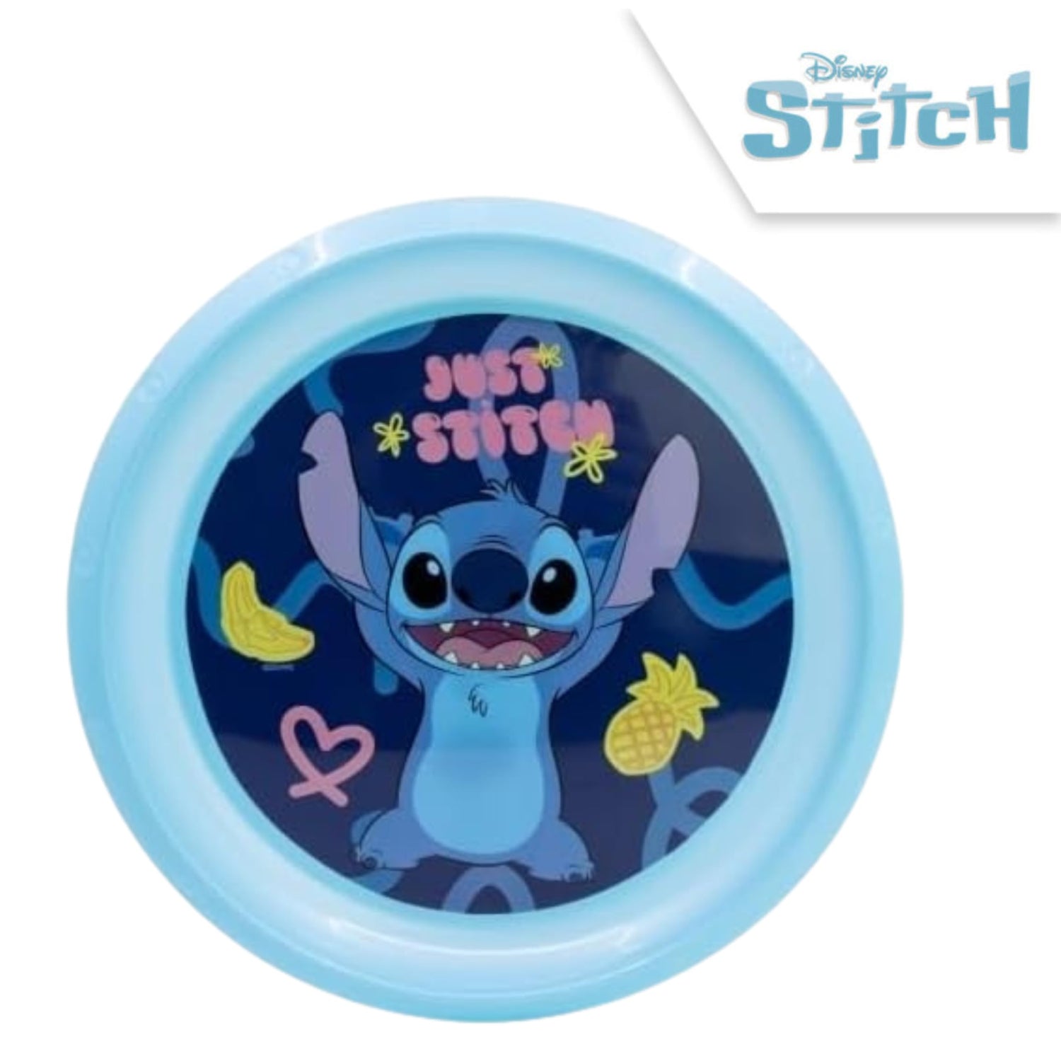 Kids 22cm BPA-Free Plastic Dinner Plate Reusable Round Snack Plate