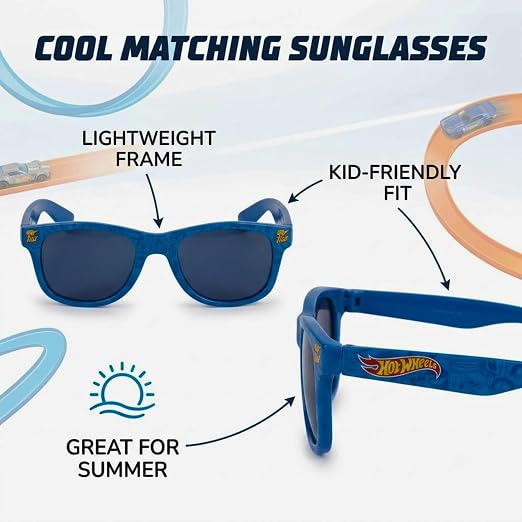 2pcs Kids Cap & Sunglasses Set