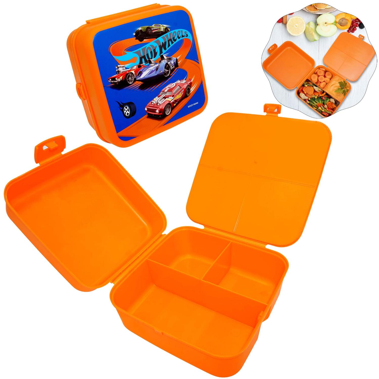 Kids BPA Free Plastic Lunch Box with Cutlery - Assorted