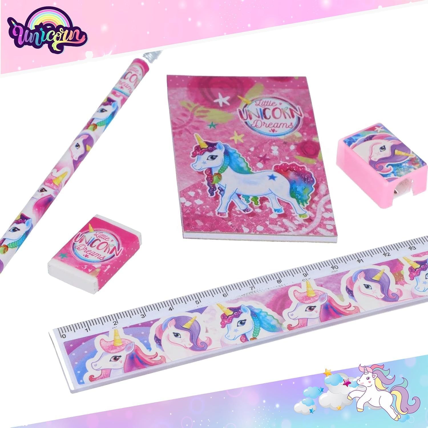 5Pcs School Stationery Set