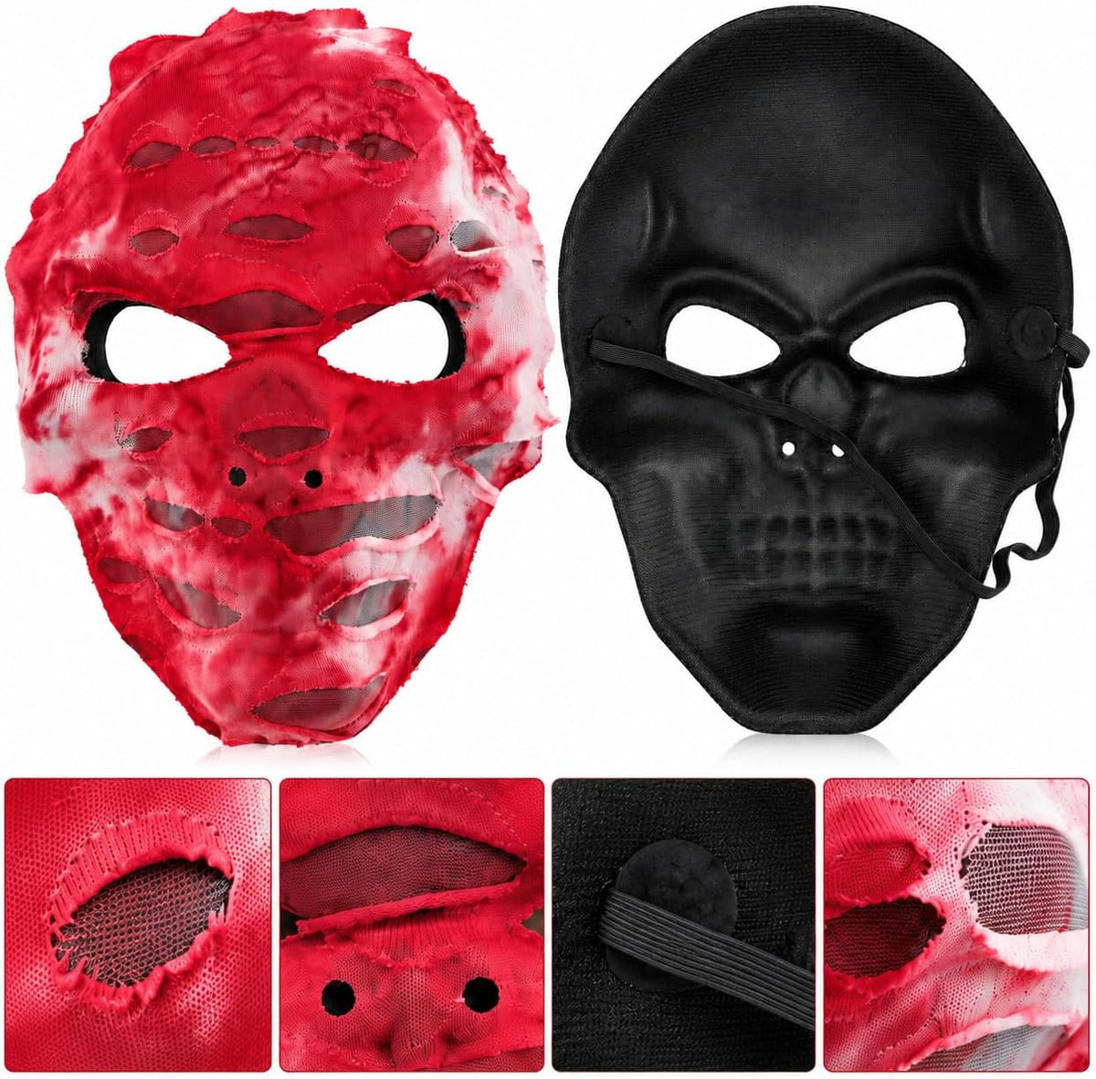 25cm Halloween Bloody Bandage Skull Mask