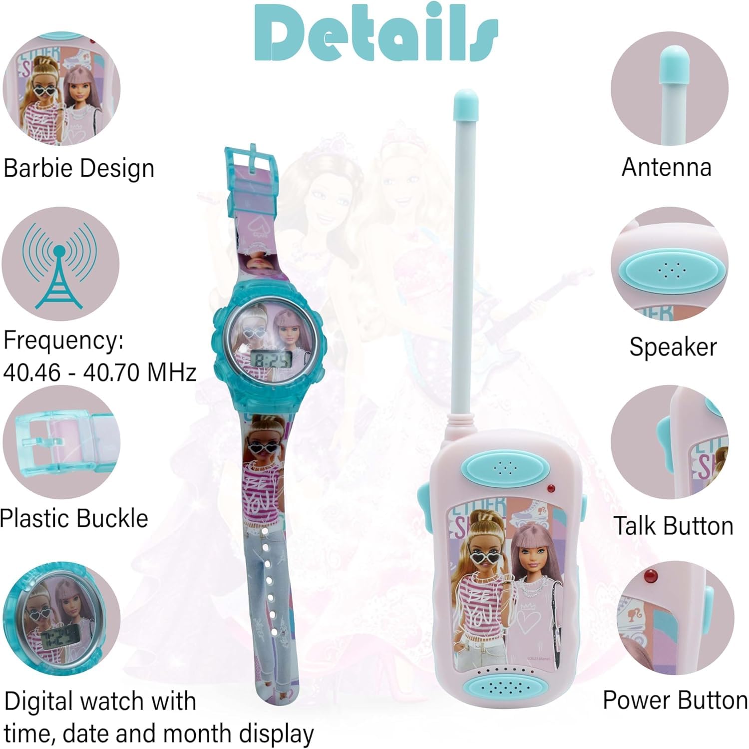 Digital Watch and Walkie Talkie Set