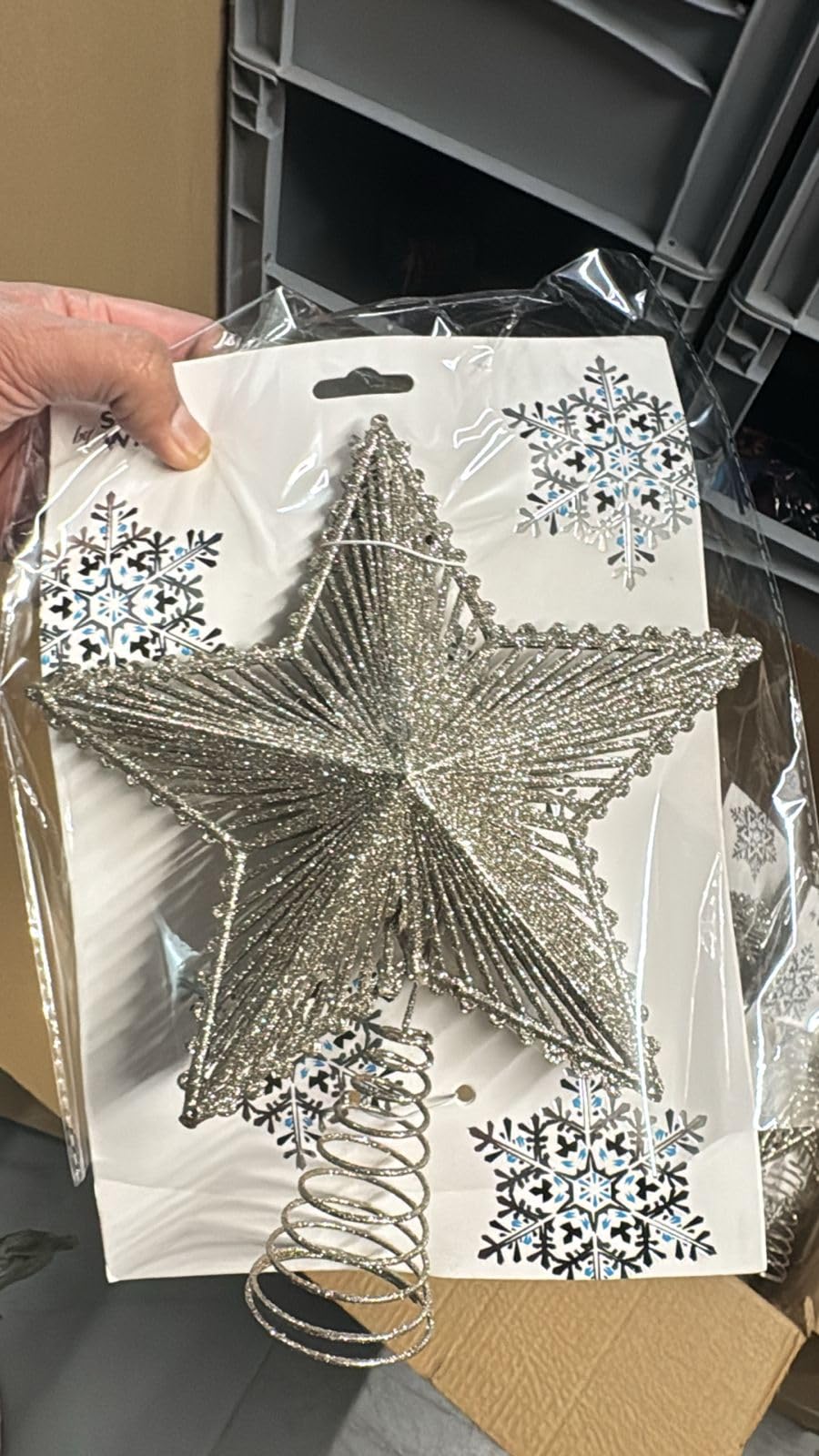 Writing Express Tree Glitter Star Christmas Tree Topper