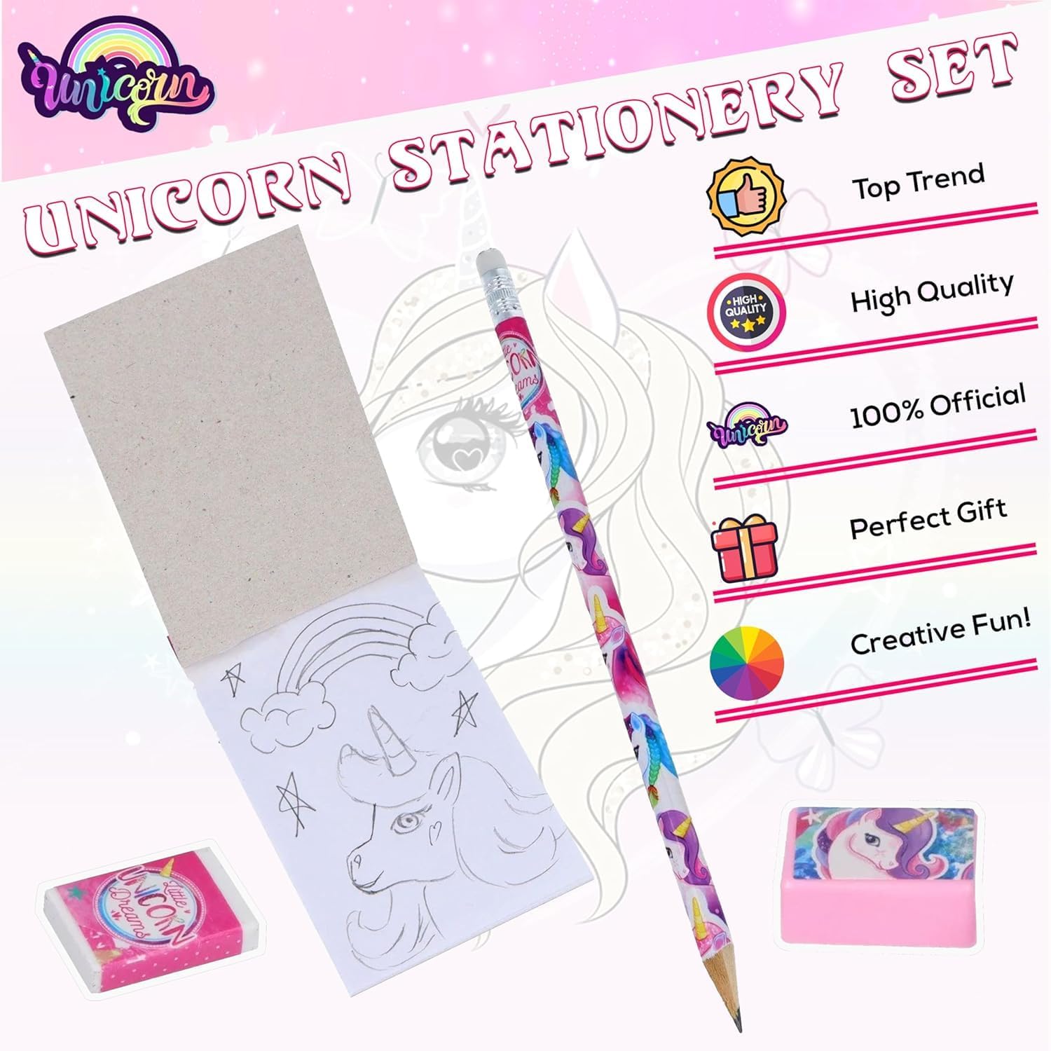 5Pcs School Stationery Set