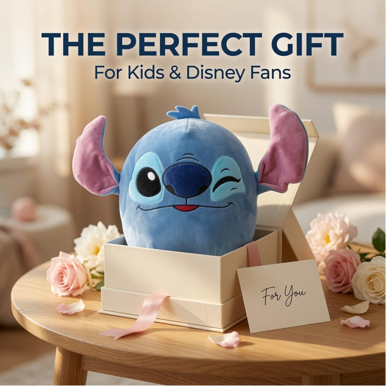 37cm Disney Printed Oval Plush Pillow
