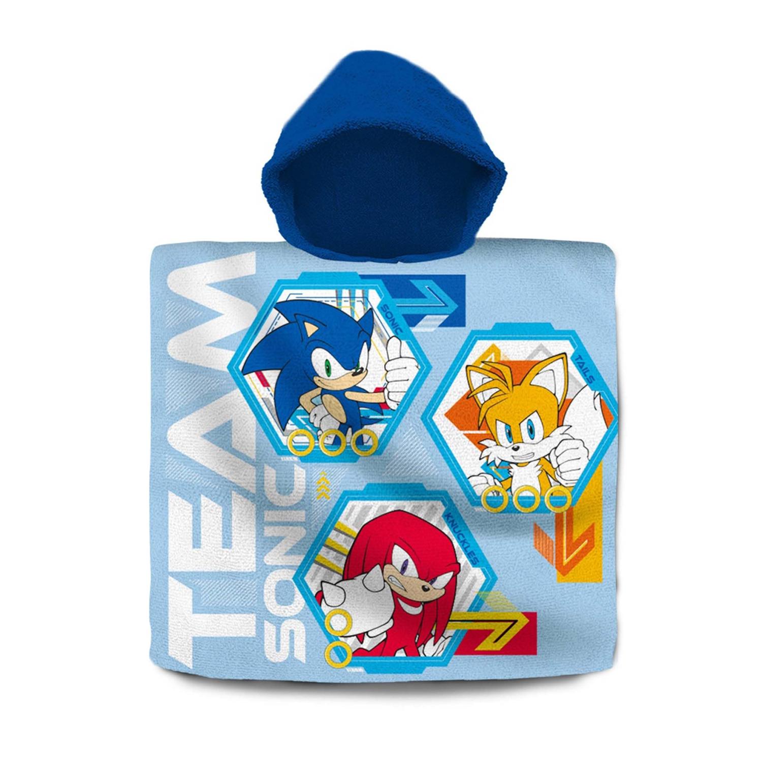 Kids Hooded Towel Poncho Cotton 120cm - Assorted