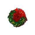 Christmas Flashing Light UP Brooch - Wreath