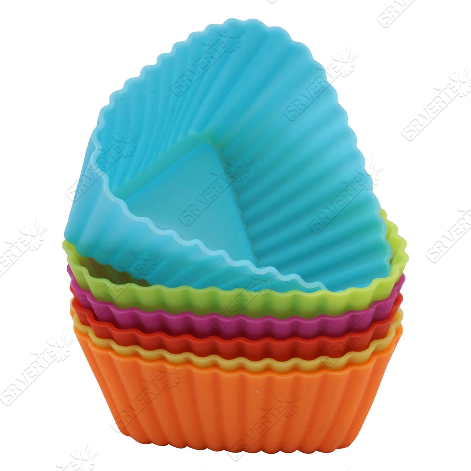 12x Reusable Silicone Muffin Moulds