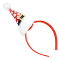 Christmas Head Bopper-Santa Hat (Silver Polka)