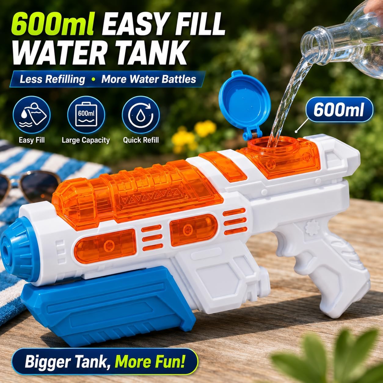 33cm Big Pump Action Water Gun – 8m Range