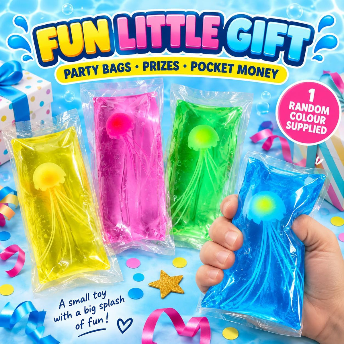 1x Jelly Fish Water Snake Toy 13cm
