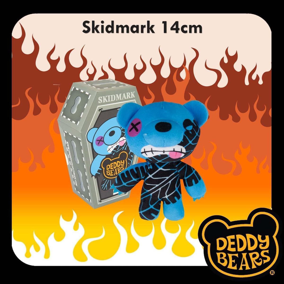 Skidmark Halloween Plush Deddy Bears Coffin - 15cm Series 3
