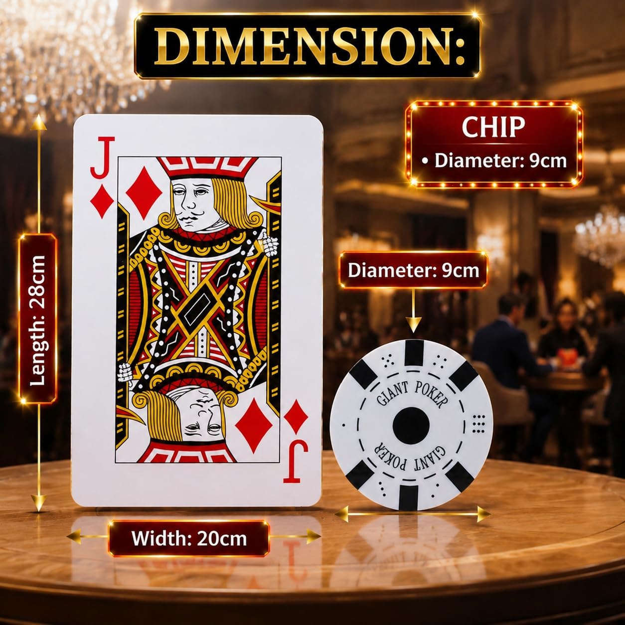 Giant Poker Set with Cards & Chips