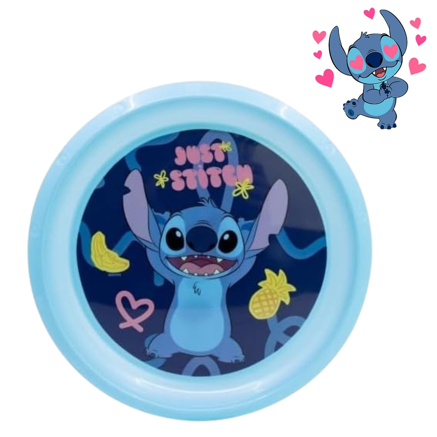 Kids 22cm BPA-Free Plastic Dinner Plate Reusable Round Snack Plate
