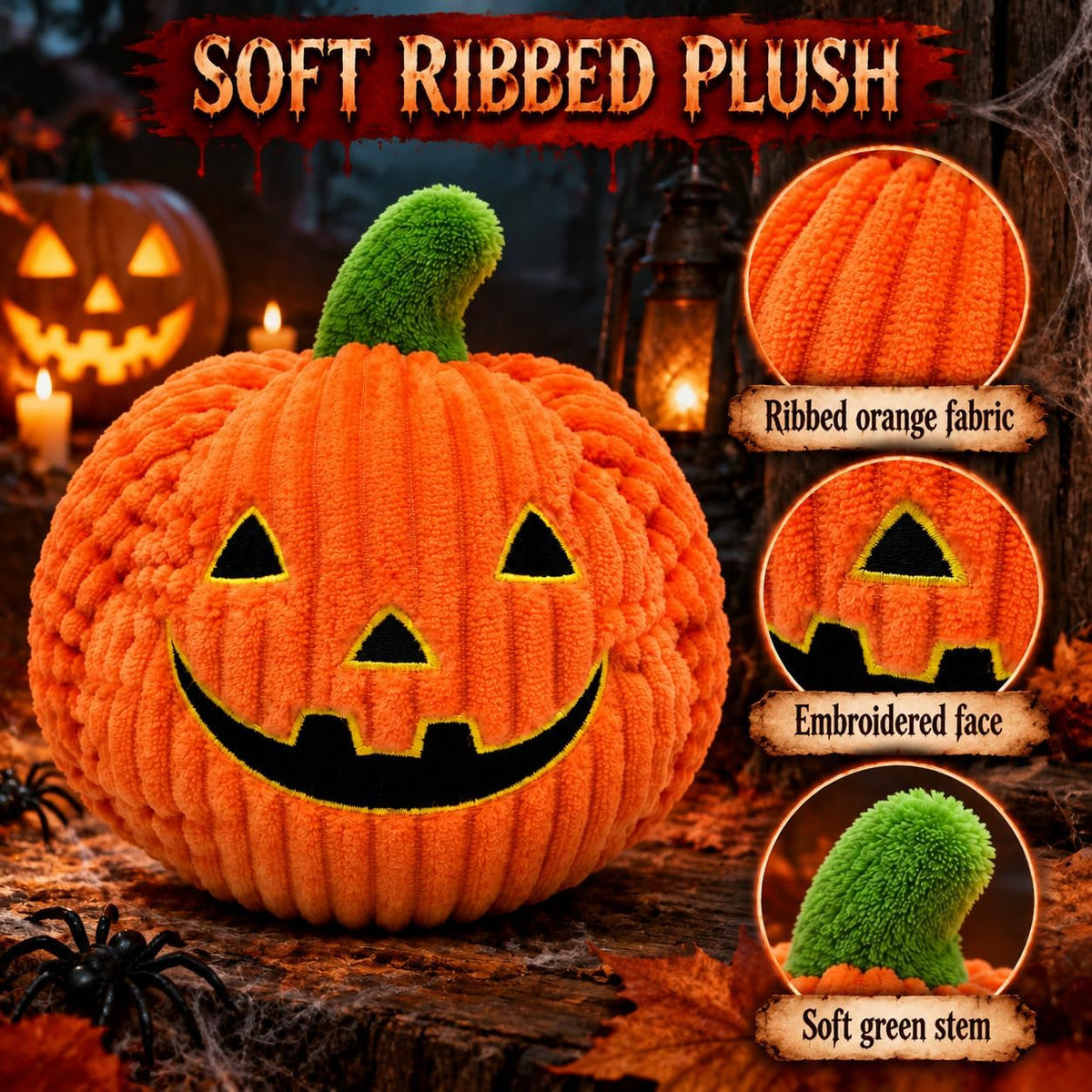 Halloween Pumpkin Plush 15cm