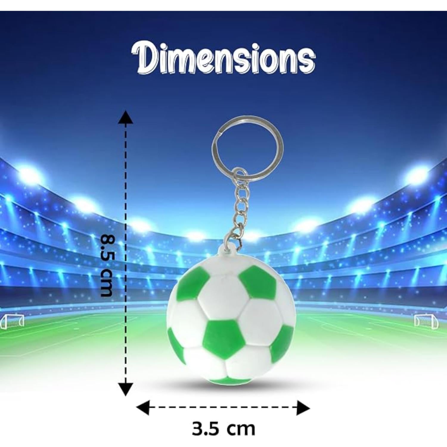 Football Keyrings – Soccer Keychain for Kids - Assorted