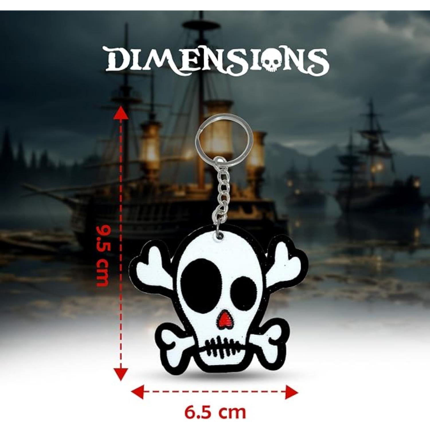 Pirate Keychains Foamex Keyring - Assorted
