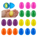 18 Pcs Easter Plastic Fillable Eggs 4 4cm 1 7 Empty To Fill Holiday Candy Colorful Egg Hunts Basket Stuffers Bag Fillers