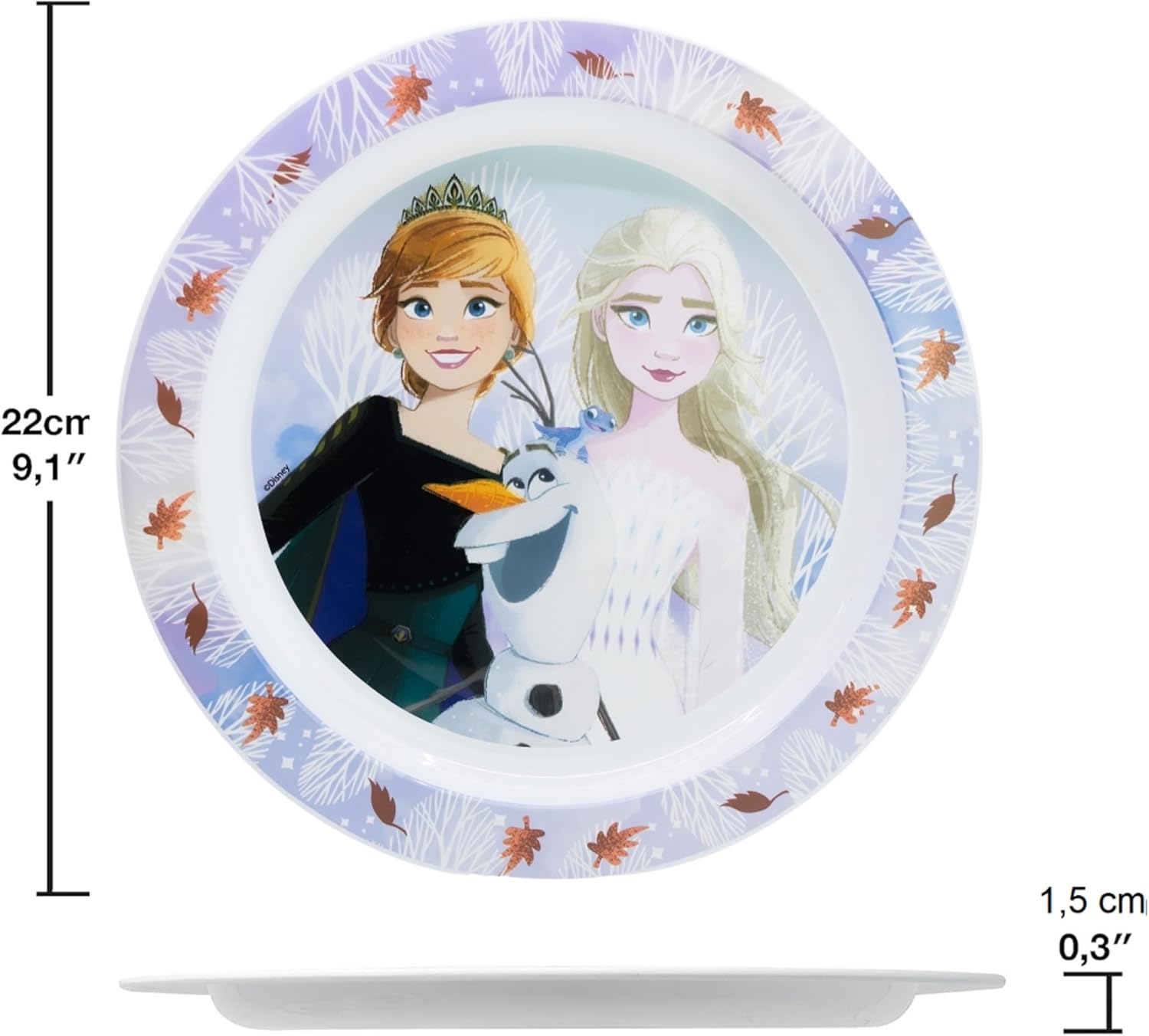 5PC Kids Cartoon Reusable Dinnerware Set