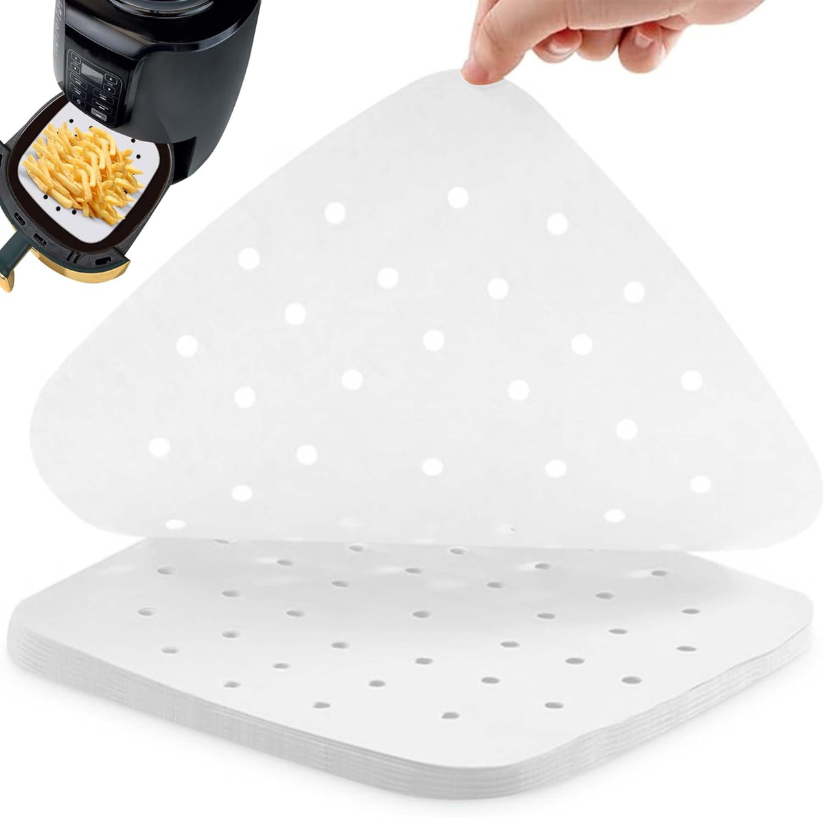 50Pcs Disposable Air Fryer Liners Square 20cm