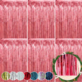 6Pk Christmas Foil Lametta 50cm - Hot Pink