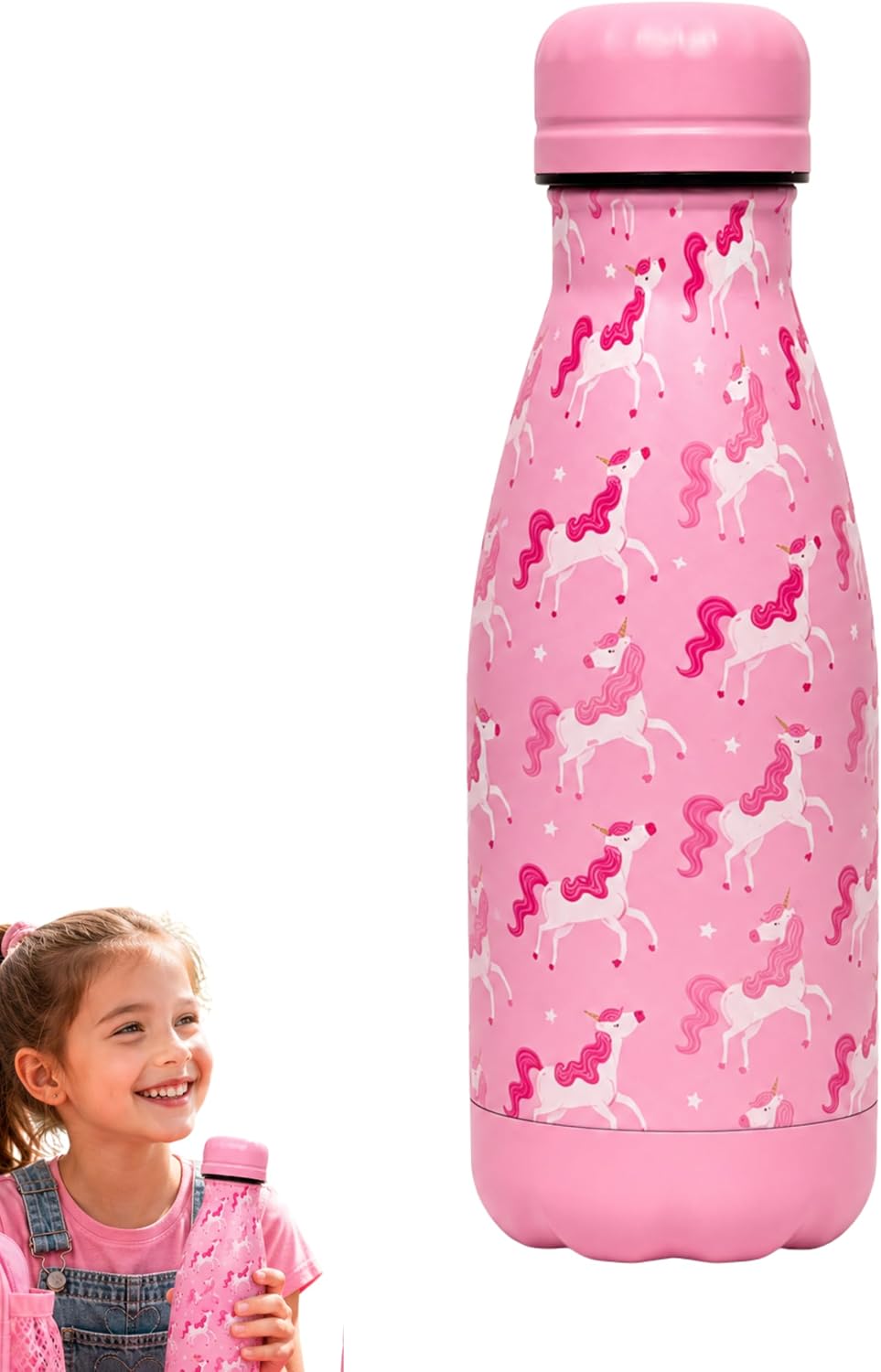 350ml Girls Insulated Metal Water Bottle